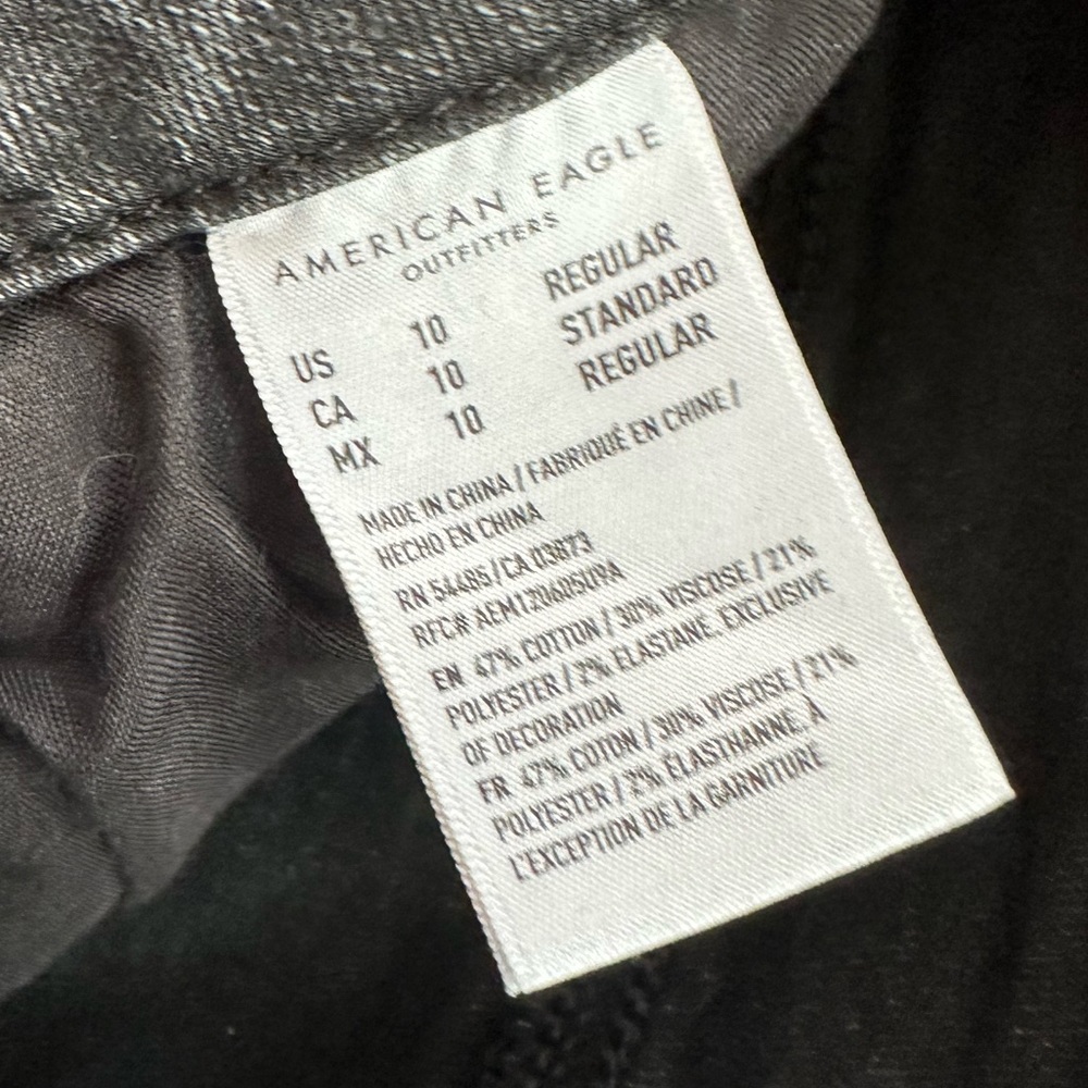 American Eagle “Forever Soft” Black Distressed Je… - image 3